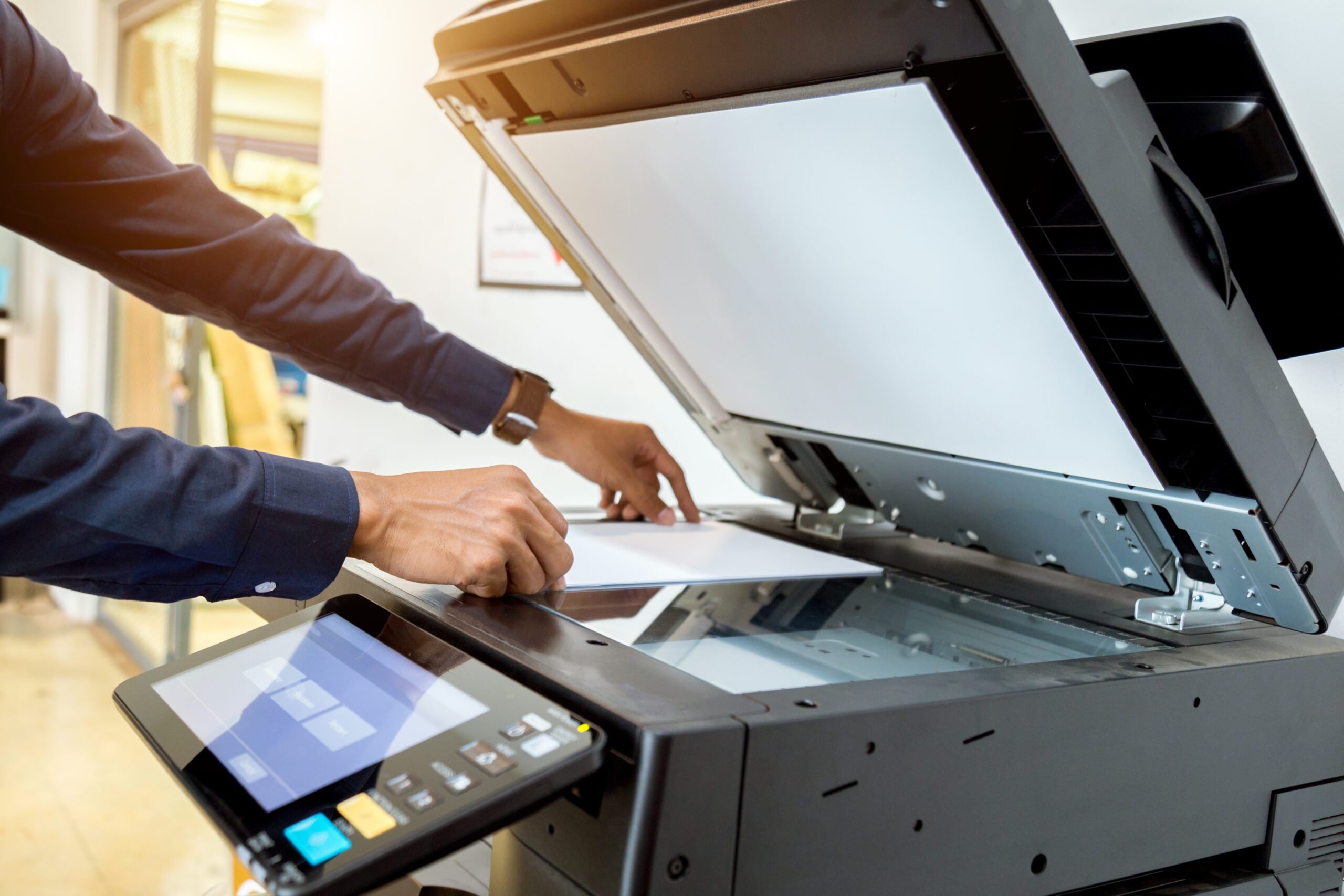 Person Using The Printer